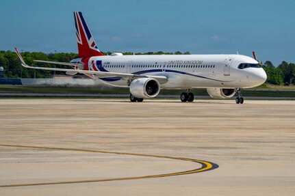 A United Kingdom aircraft carrying Their Majesties of the United Kingdom of Great Britain and Northern Ireland.