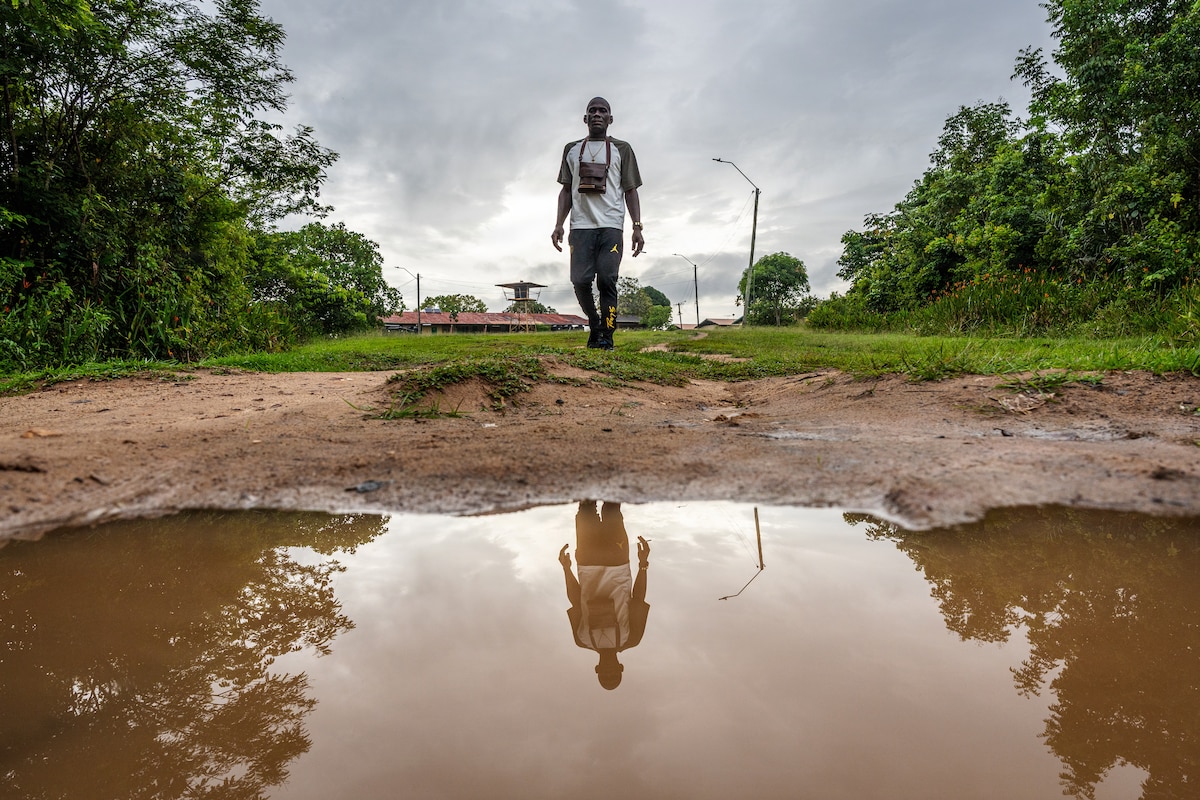 Image of a man walking.