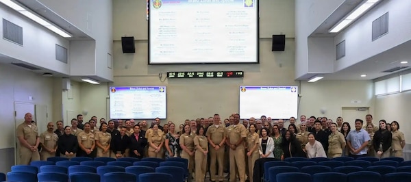 260424-N-DO281-1003 OKINAWA, Japan (April 24, 2026) – The MEDIG team visits with U.S. Navy Medicine Readiness and Training Command Okinawa, Japan leadership and inspects the hospital on, April 24th