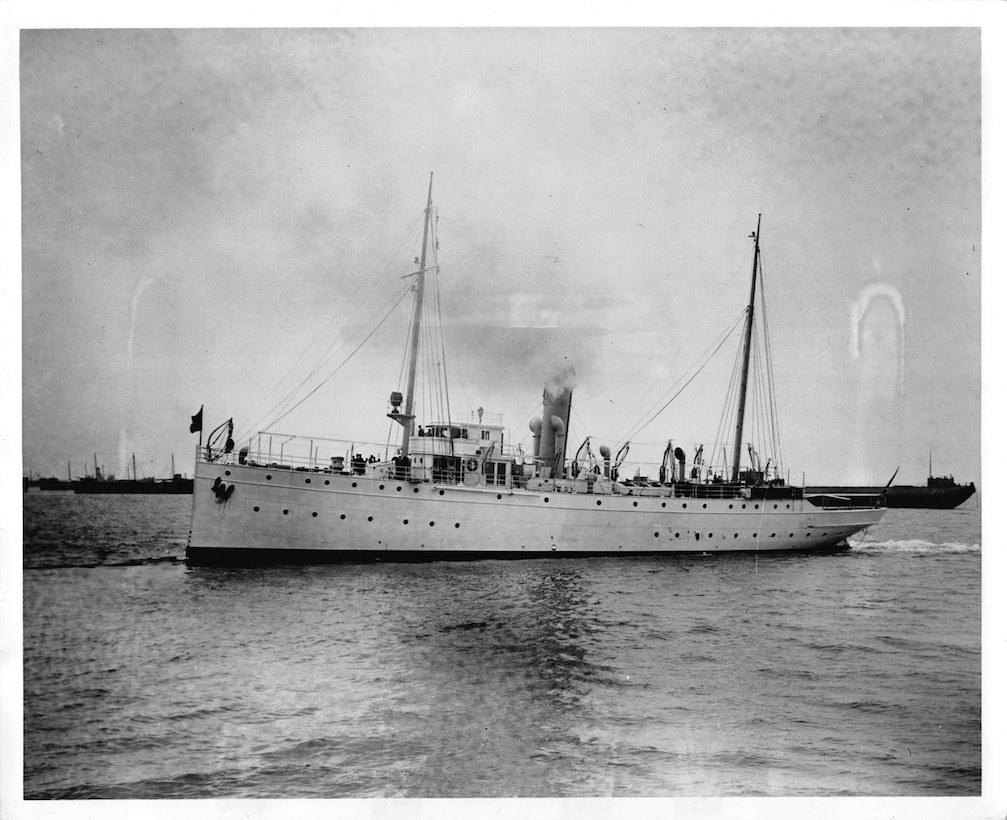 A historical photo of Coast Guard Cutter Tampa, which was lost in 1918 during World War I after being torpedoed by a German submarine. Tampa’s wreckage was recently located off the coast of Cornwall, United Kingdom, marking the largest single naval American combat loss of life in World War I.