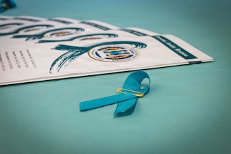 Staff serving aboard Navy Medicine Readiness and Training Command Cherry Point observed Sexual Assault Awareness and Prevention Month during April, 2026 through command-wide education, participation in “Demin Day” and an interactive display in the facility’s main lobby.