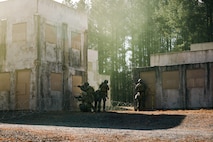 U.S. Marine Corps students with Company F, The Basic School, Training Command, participate in the Warfighting Field Exercise at Marine Corps Base Quantico, Virginia, March 10, 2026. The WARFEX serves as the culminating event at TBS, evaluating students’ proficiency in decision-making, small-unit tactics, and leadership as they operate under sustained physical and mental pressure in a realistic warfighting scenario. (U.S. Marine Corps