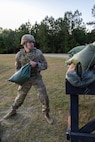 1st Lt. Lucas Tucker, 106th Finance Battalion Bravo Company executive officer, takes part in an expert physical fitness assessment, or EPFA, at Fort Jackson, S.C., April 21, 2026. Twelve finance and comptroller Soldiers took part in the EPFA, a combat-focused physical assessment, as part of the U.S. Army Finance Corps’ annual Finance Soldier of the Year competition. (U.S. Army photo by Mark R. W. Orders-Woempner)
