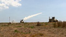 A U.S. Marine Air Defense Integrated System with 3rd Littoral Anti-Air Battalion, 3rd Marine Littoral Regiment, 3rd Marine Division, fires an FIM-92E stinger missile during an integrated air and missile defense event as part of Exercise Balikatan 2026 at Naval Station San Miguel, Philippines, April 28, 2026.