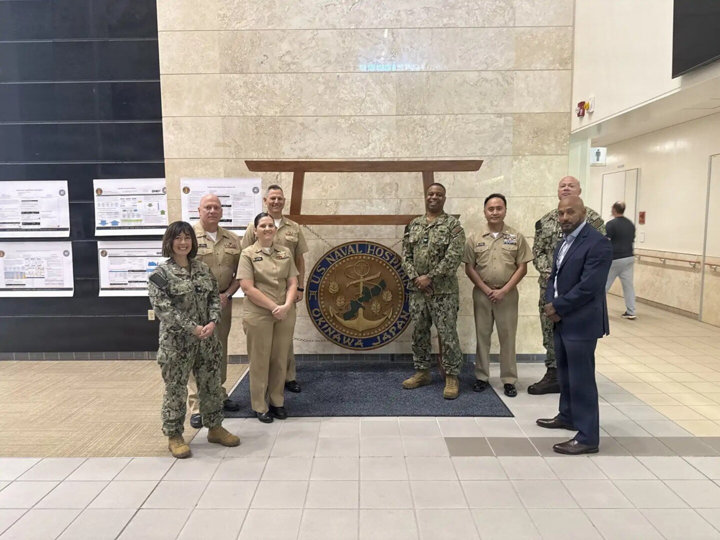 260424-N-DO281-1001 OKINAWA, Japan (April 24, 2026) – The MEDIG team visits with U.S. Navy Medicine Readiness and Training Command Okinawa, Japan leadership and inspects the hospital on, April 24th