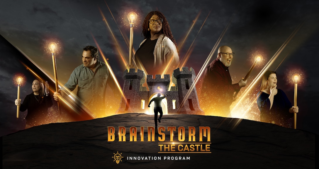 A graphic for the Brainstorm the Castle program.