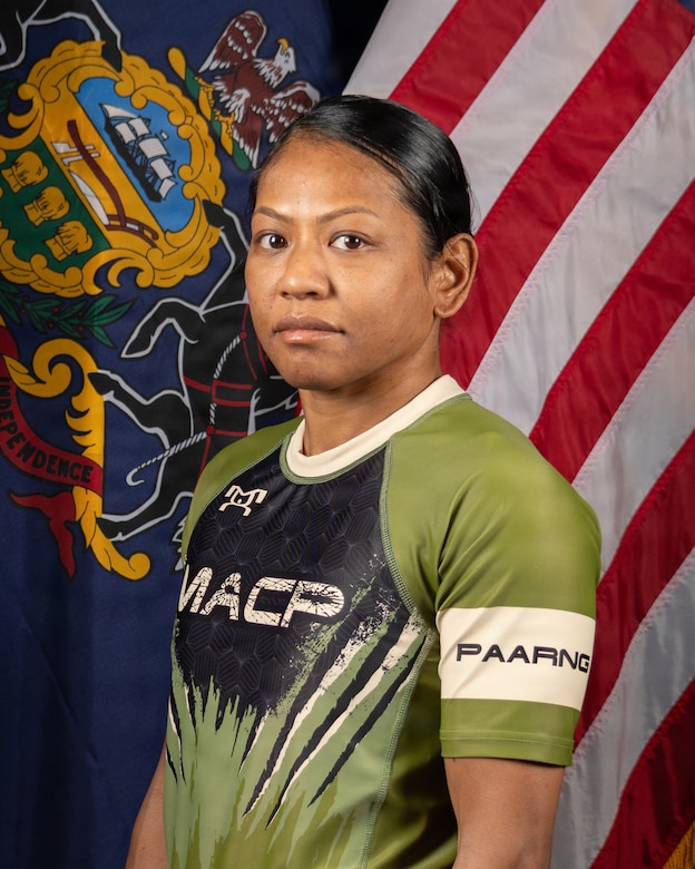 Army National Guard Combatives team member Spc. Sandra S. Chheng, a combat engineer with the Combat Engineer Company - Infantry, 56th Mobile Brigade Combat Team, 28th Infantry Division, Pennsylvania National Guard, poses for a portrait ahead of the 2026 Army Lacerda Cup (All-Army Combatives Championship) taking place at Fort Benning, Georgia, April 7, 2026. 



"I look forward to the opportunity to compete and represent the Army National Guard," she said. 



An Army National Guard team, comprised of Pennsylvania, Ohio, and District of Columbia National Guardsmen, have just finished their two-week training camp at Fort Indiantown Gap, Pennsylvania, and will now be moving into their week of assessment before heading to the championship tournament.



(U.S. Army National Guard photo by Sgt. Tristan Murry)