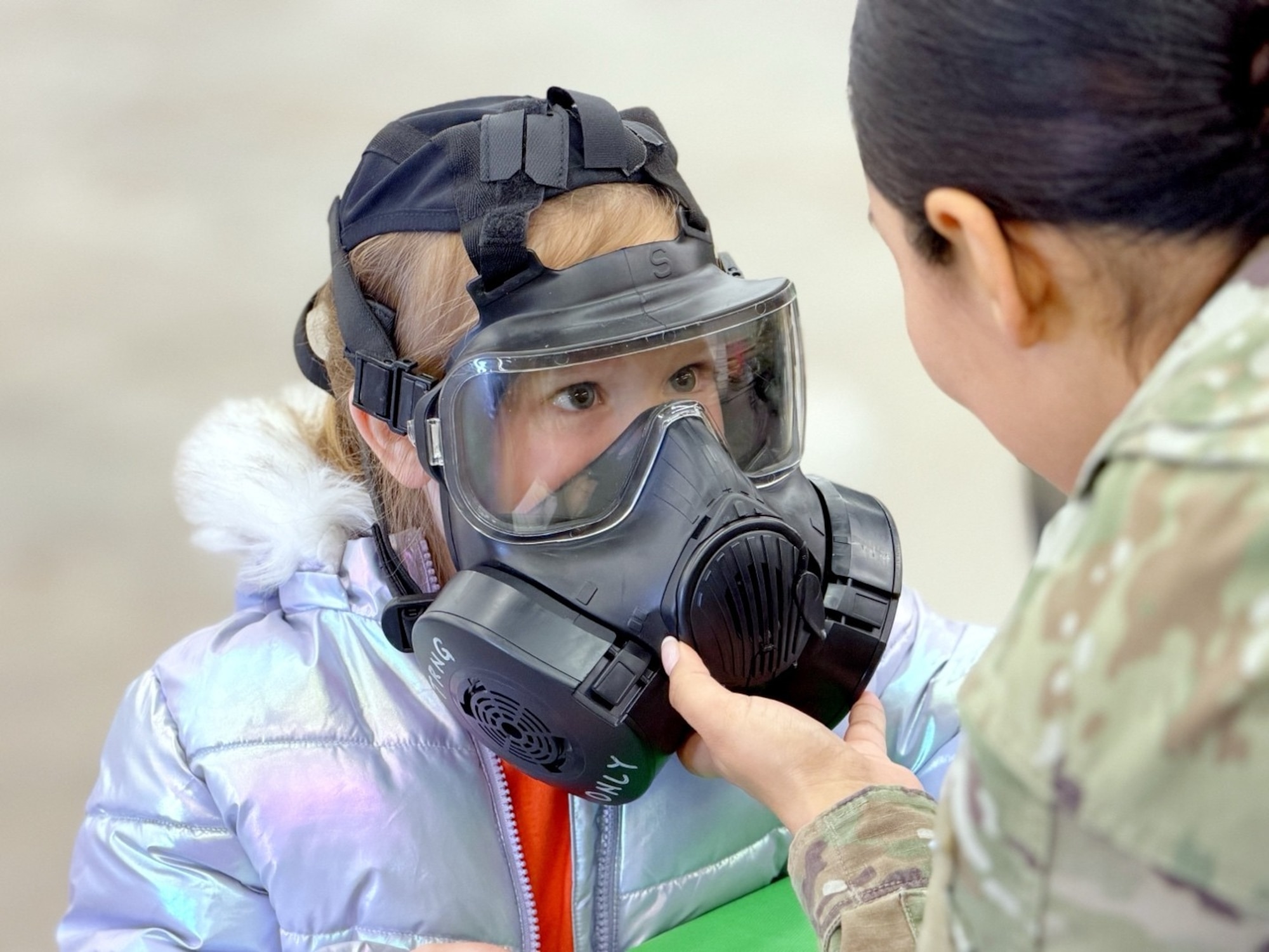 Participants during the Kids Understanding Deployment Operations event at Tinker Air Force Base, Oklahoma, April 18, 2026. The event aimed to help children of uniformed service members learn about deployments, build resilience and connect with peers.
