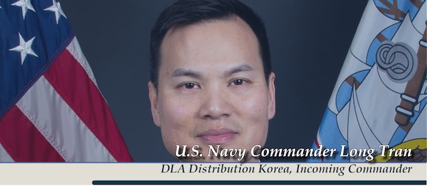 The official program for the Defense Logistics Agency Distribution Yokosuka, Japan, change of command ceremony whereby Navy Cmdr. Daniel Maldonado III will relinquish command to Navy Cmdr. Long Tran.