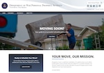 A screenshot of a webpage that reads, “Moving Soon?” along with information about military moves.