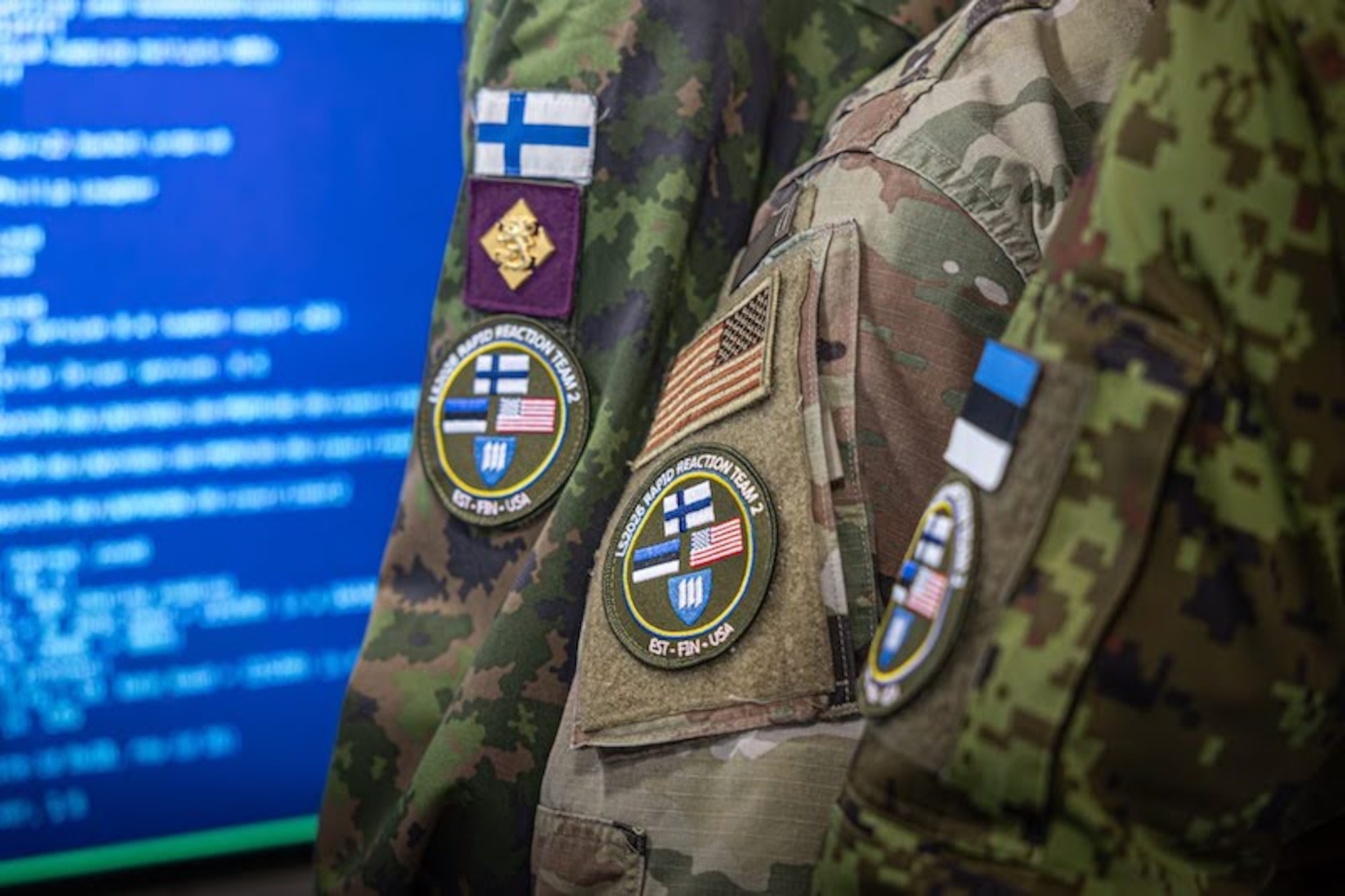 Cyber defenders from the U.S., Finland and Estonia participate in joint training during NATO Exercise Locked Shields 26 in central Finland, April 20, 2026.