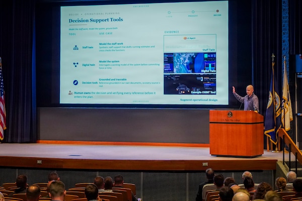 U.S. Naval War College students and faculty discuss uses, potential of artificial intelligence