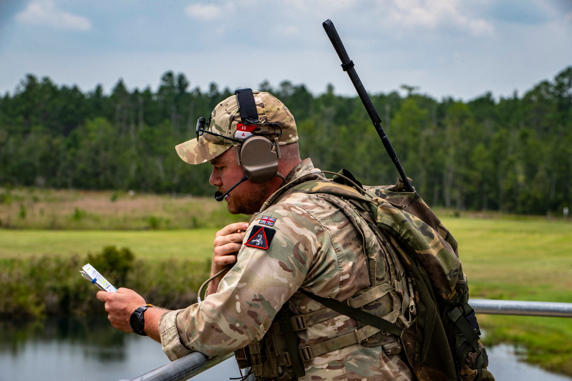 U.K. Personnel during a training