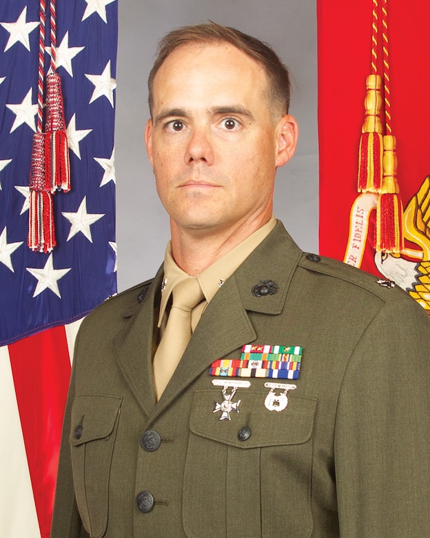 Lieutenant Colonel Mychal A. Creeden, Inspector-Instructor,
4th Light Armored Reconnaissance Battalion