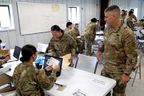 310th Sustainment Command (Expeditionary) finance units support finance operations in Diamond Saber 26