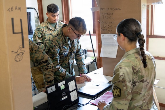 310th Sustainment Command (Expeditionary) finance units support finance operations in Diamond Saber 26