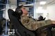 Airman 1st Class Luke Mazoch, 5th Force Support Squadron fitness center specialist, prepares to use the MindGym at the McAdoo Fitness Center at Minot Air Force Base, North Dakota, Aug. 3, 2026. The immersive cognitive training system is designed to help Airmen regulate stress, improve focus and develop mental fortitude. (U.S. Air Force photo by Senior Airman Wesley Davies)