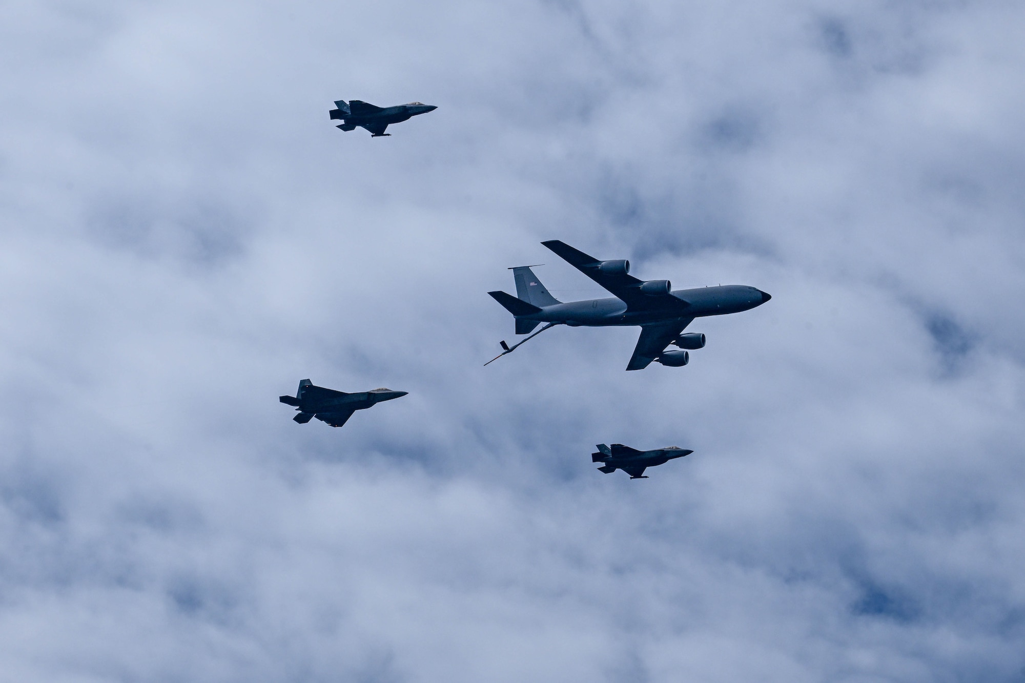 U.S. Air Force aircraft perform an aerial demonstration during the Arctic Lightning Air Show at Eielson Air Force Base, July 31, 2026.