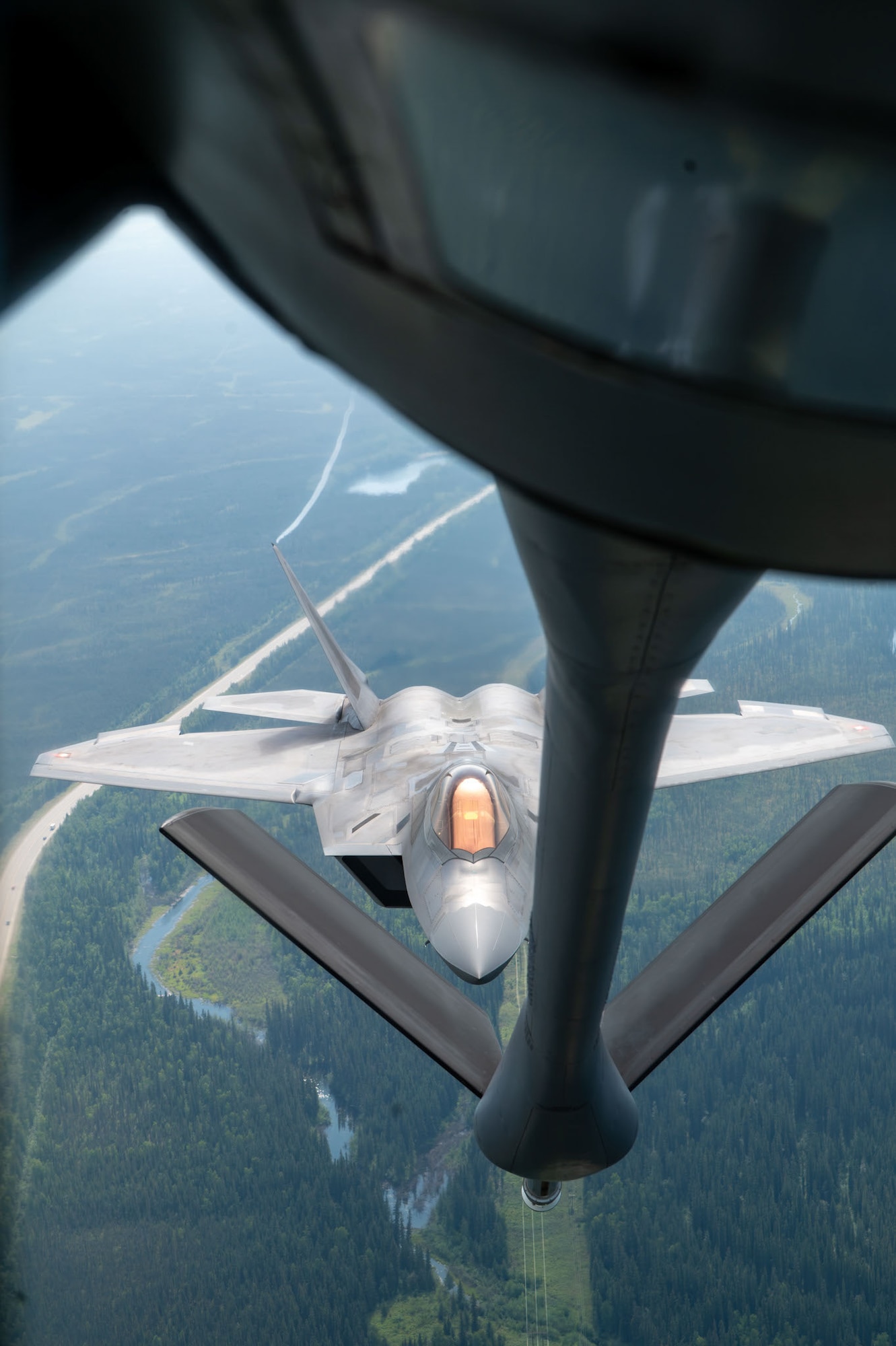 A U.S. Air Force F-35A Lightning II performs an aerial demonstration for the Arctic Lightning Air Show at Eielson Air Force Base, Alaska, July 31, 2026.