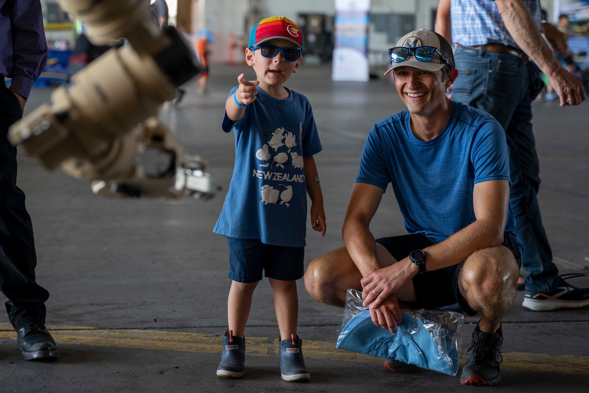 Visitors of the Arctic Lightning Air Show interact with a L3Harris T7 Robotic System at Eielson Air Force Base, Alaska, Aug. 1, 2026.