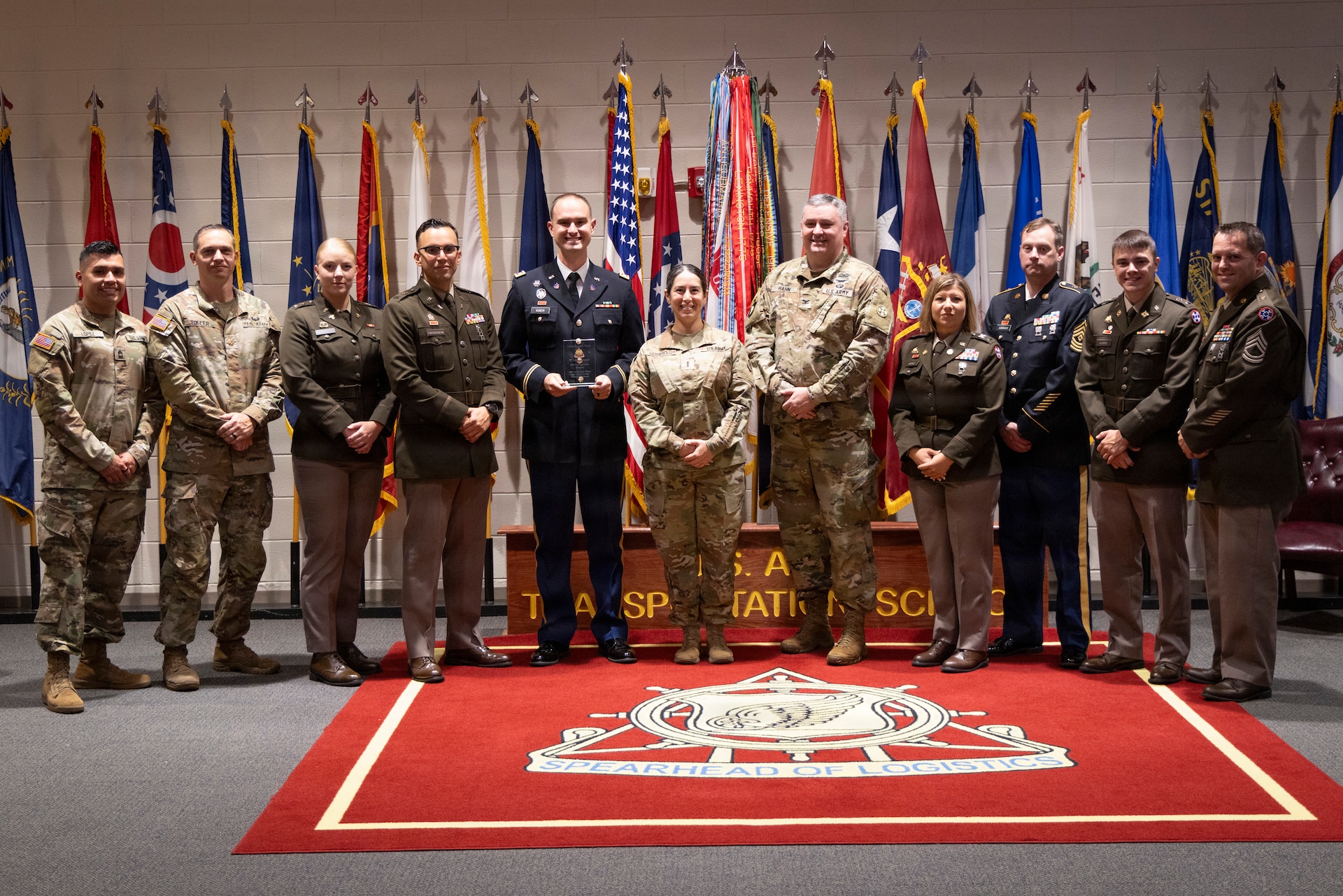 310th Sustainment Command (Expeditionary) unit and warrant officer recognized at Transportation Corps ceremony
