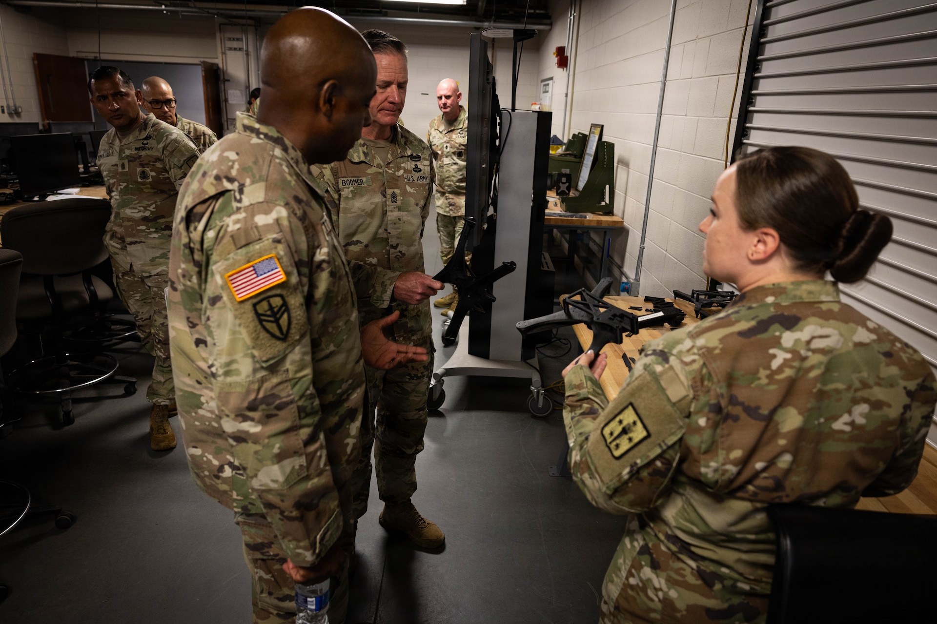 Army Reserve’s senior enlisted leader immerses in training, modernization at Fort Lee