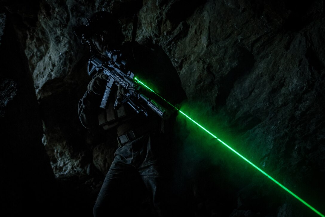 Squad Aiming Laser is an ultra-compact, all-digital, multi-function laser system. It provides both visible and near-infrared (NIR) aiming pointers and illumination, allowing Marines to locate, identify, and engage targets in the most contentious environments and harshest conditions.