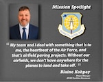 Mission Spotlight: Blaine Kohpay (U.S. Air Force graphic by Vanessa R. Adame)