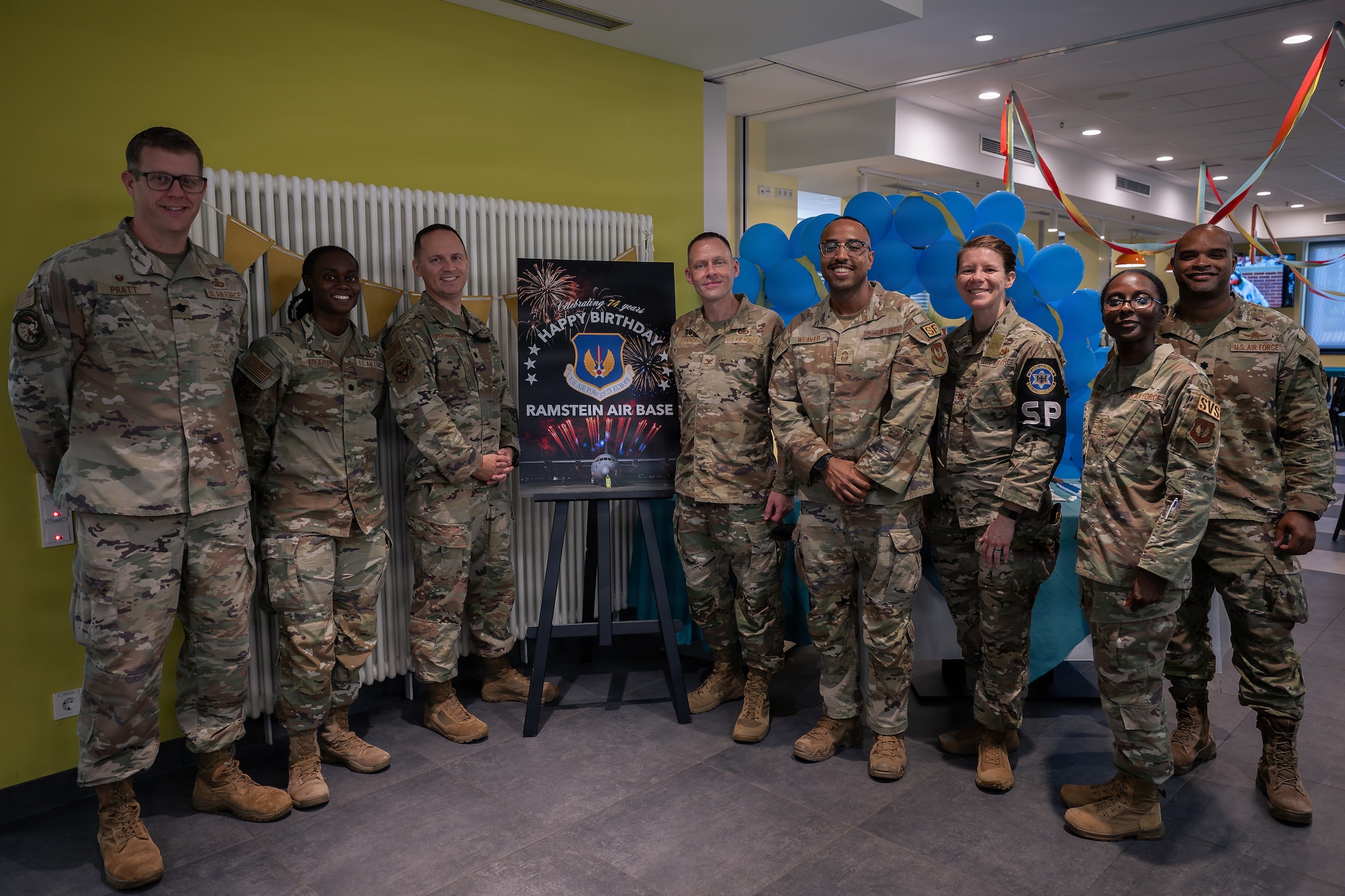 Airmen pose for photo