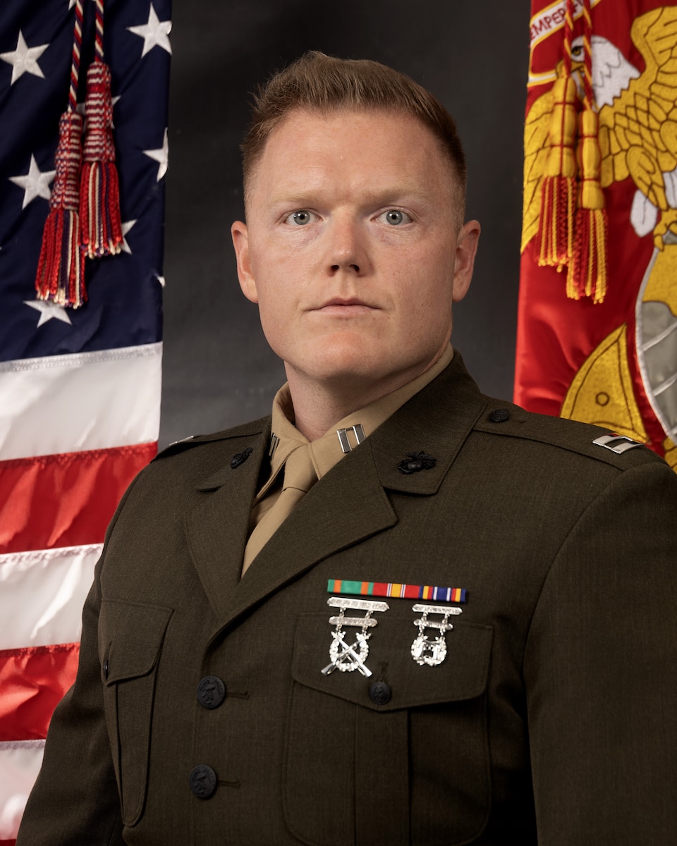 A portrait photo of a U.S. Marine.