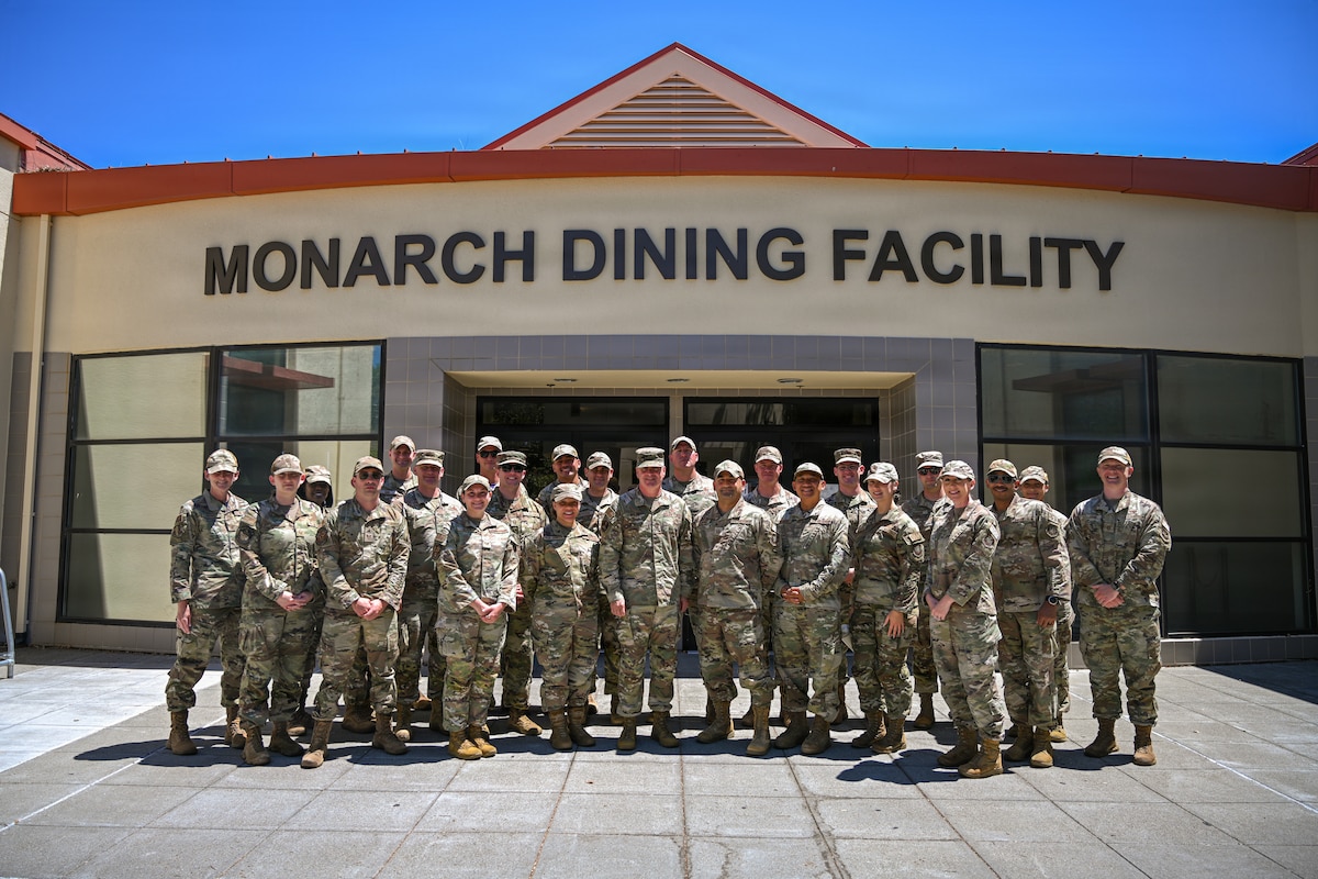Airmen pose for photo