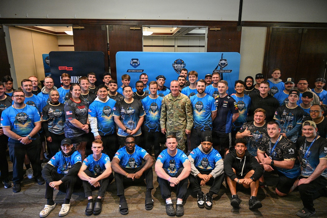 Airmen pose for a photo