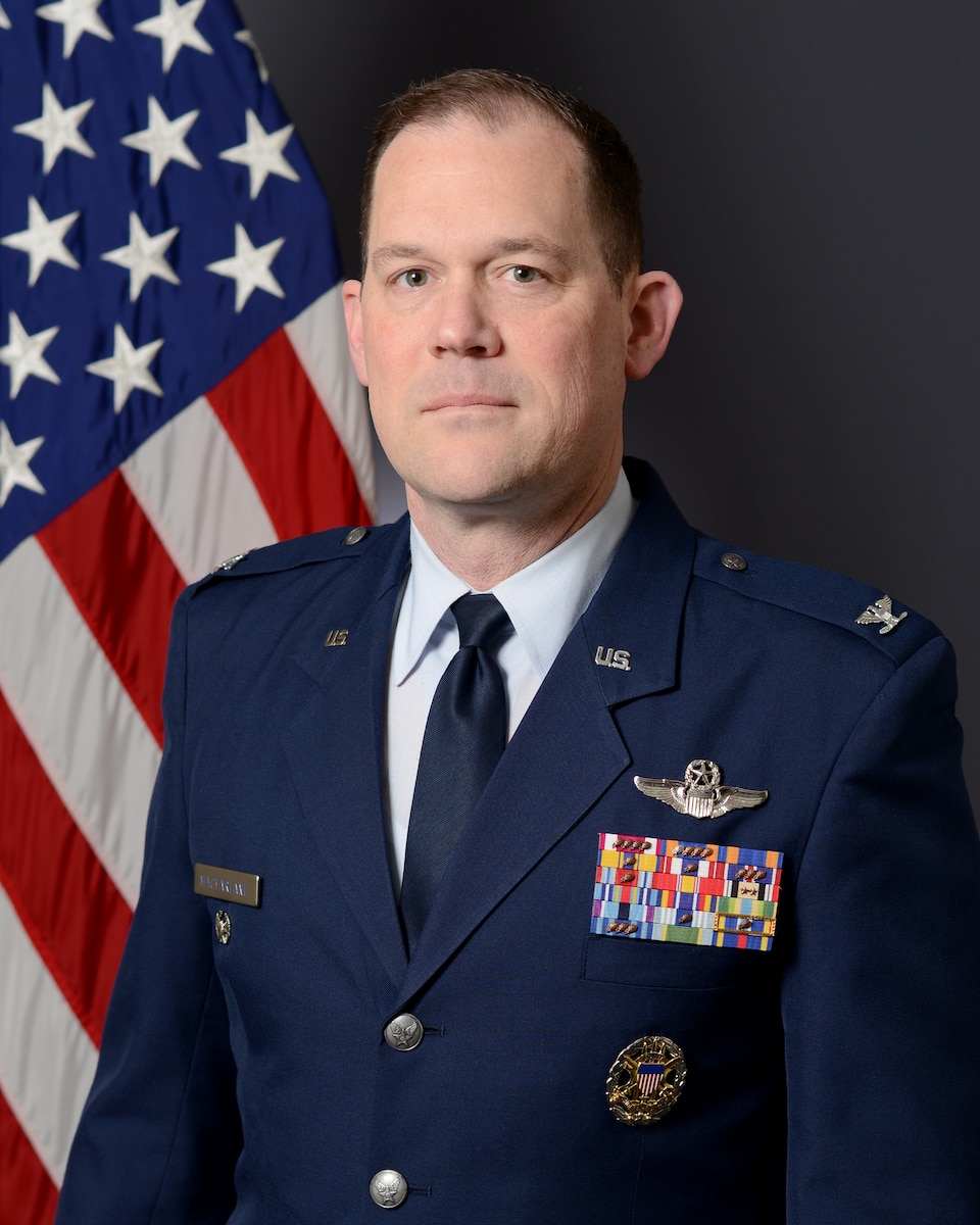 The official photo of U.S. Air Force Colonel Matthew MacFarlane, 317th Airlift Wing deputy commander, taken at Dyess Air Force Base, Texas, Feb. 4, 2026.