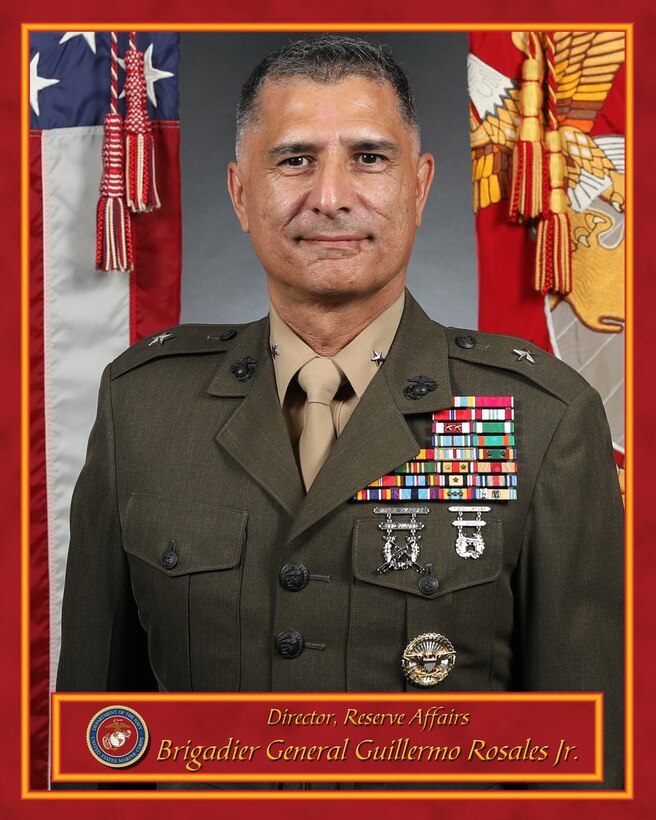 Colonel Guillermo Rosales Jr. was born in Mexico and raised in Chicago, Illinois. He earned a Bachelor of Science in Mechanical Engineering from the Illinois Institute of Technology in 1992 and was commissioned through the Officer Candidates Course in 1997.