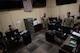 U.S. Airmen with the 5th Communications Squadron (5th CS) Communications Focal Point (CFP) work center conduct routine tasks at Minot Air Force Base, North Dakota, Aug. 5, 2026.