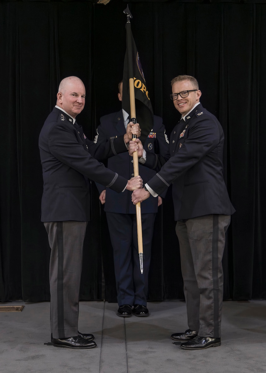 Military members have change of leadership ceremony