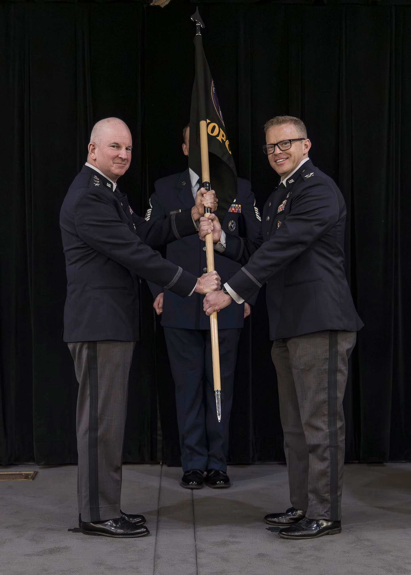 Military members have change of leadership ceremony