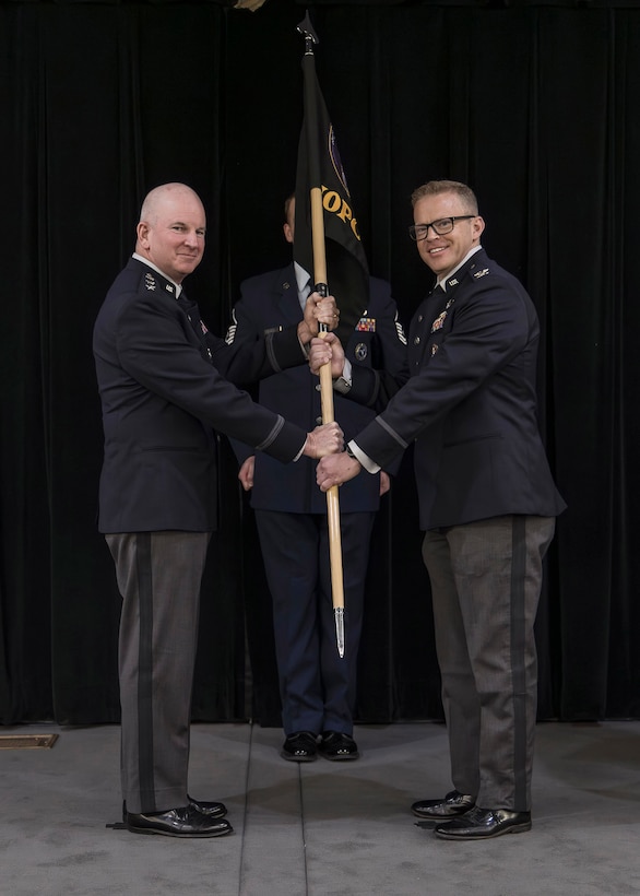 Military members have change of leadership ceremony