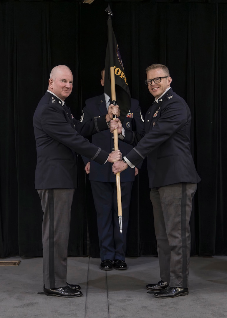 Military members have change of leadership ceremony