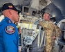 Lt. Col. Tim Ori, right, officer in charge of a 123rd Medical Group Critical Care Air Transport Team, meets with members of the Ecuadorian Air Force during a five-day information exchange in Ecuador. The Kentucky Air National Guard has been partnered with Ecuador since 1996 and helped stand up C-130 Hercules operations there when Ecuador acquired H-model aircraft in 2024. (Courtesy photo)