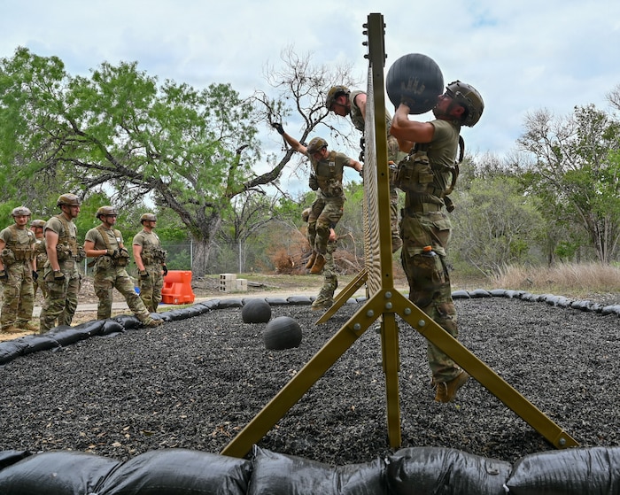 Airman doing a pullup