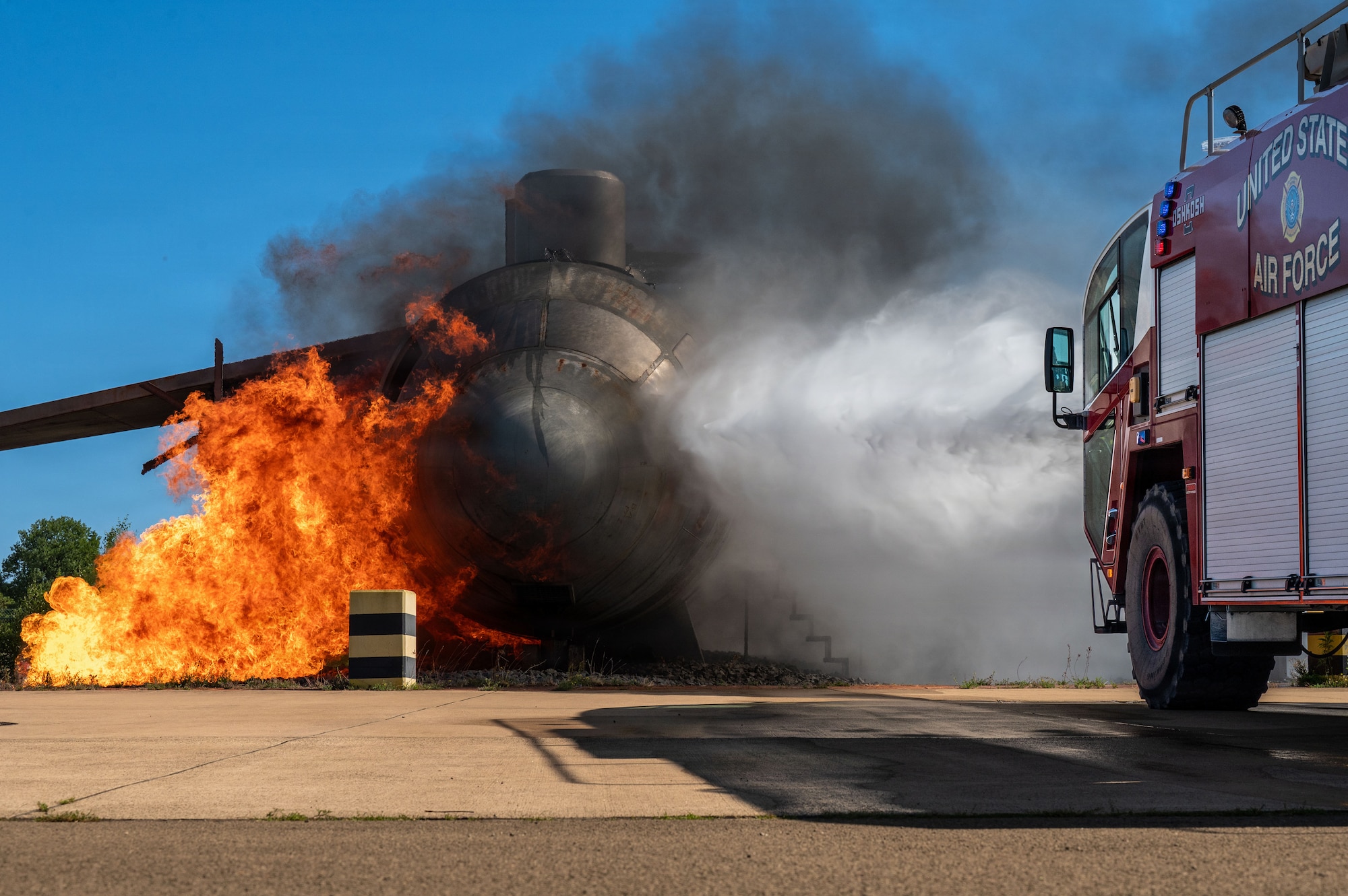 The 86th CES Fire and Emergency flight is responsible for structural and aircraft fire protection, emergency medical services and hazardous material response for the Kaiserslautern Military Community.