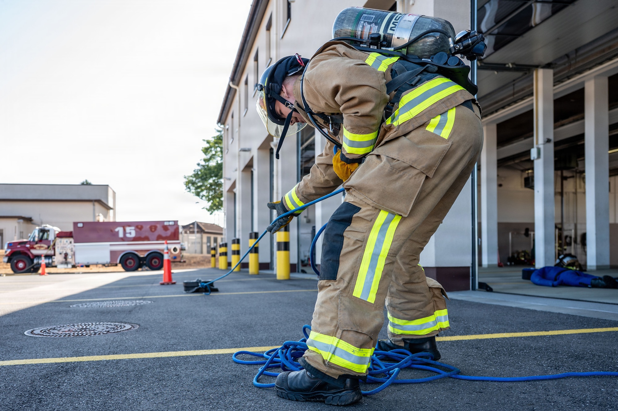 The 86th CES Fire and Emergency flight is responsible for structural and aircraft fire protection, emergency medical services and hazardous material response for the Kaiserslautern Military Community.