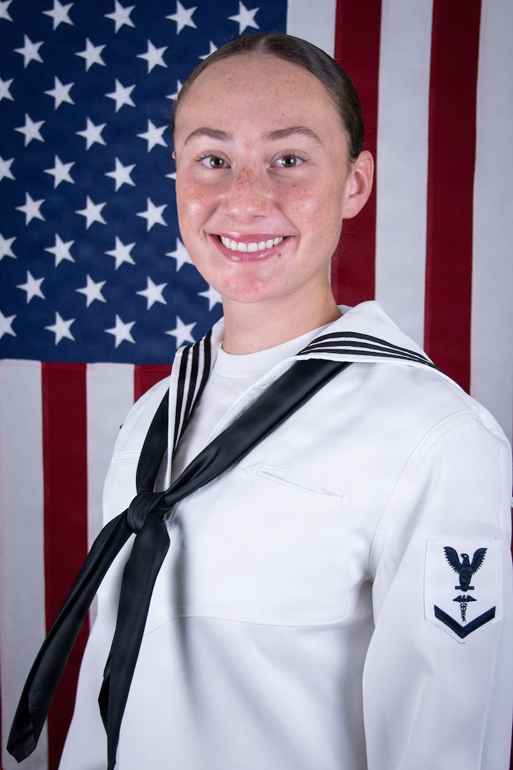 Hospital Corpsman Third Class Lauren Krietemeyer is Navy Medicine Readiness and Training Command’s Junior Sailor of the Quarter for Q3, 2026.  Krietemeyer serves in the facility’s Readiness Department.