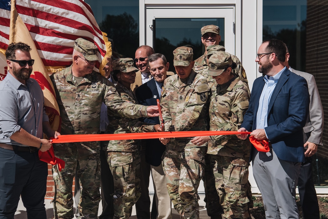 Baltimore District cut the ribbon July 30 on the Freedom Center IV Barracks, delivering two new four-story buildings that will house 380 enlisted Service members supporting the National Security Agency, U.S. Cyber Command and other mission partners at Fort Meade. 