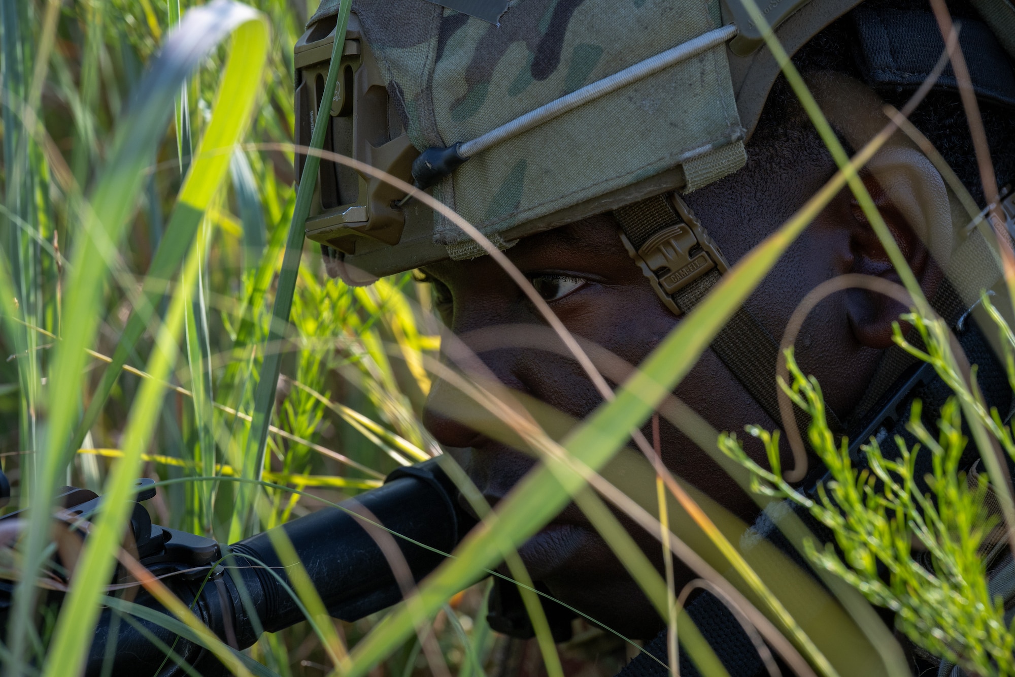 Airman laying in the grass