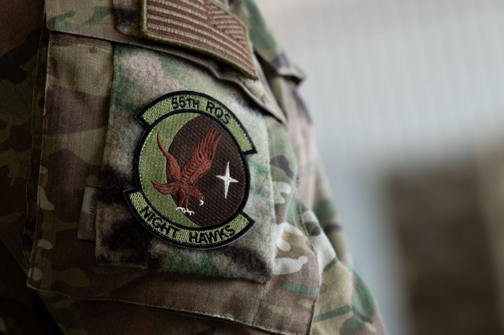 U.S. Airmen assigned to the 55th Rescue Generation Squadron attend the 55th RGS inactivation ceremony at Davis-Monthan Air Force Base, Arizona, Aug. 10, 2026. Air Force maintainers’ technical knowledge and attention to detail directly supported rescue operations in demanding environments. (U.S. Air Force photo by Airman 1st Class Jaden Kidd)