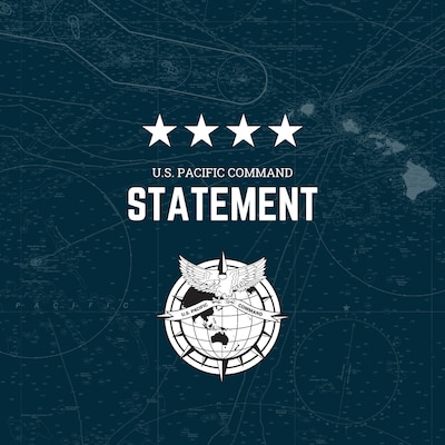 U.S. Pacific Command statement