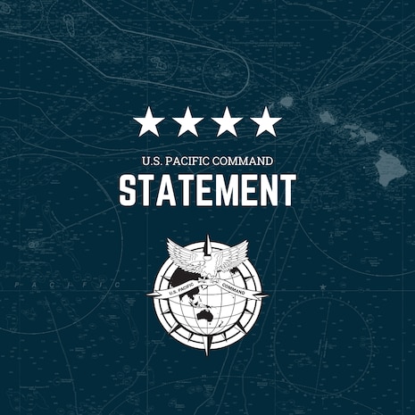 U.S. Pacific Command statement