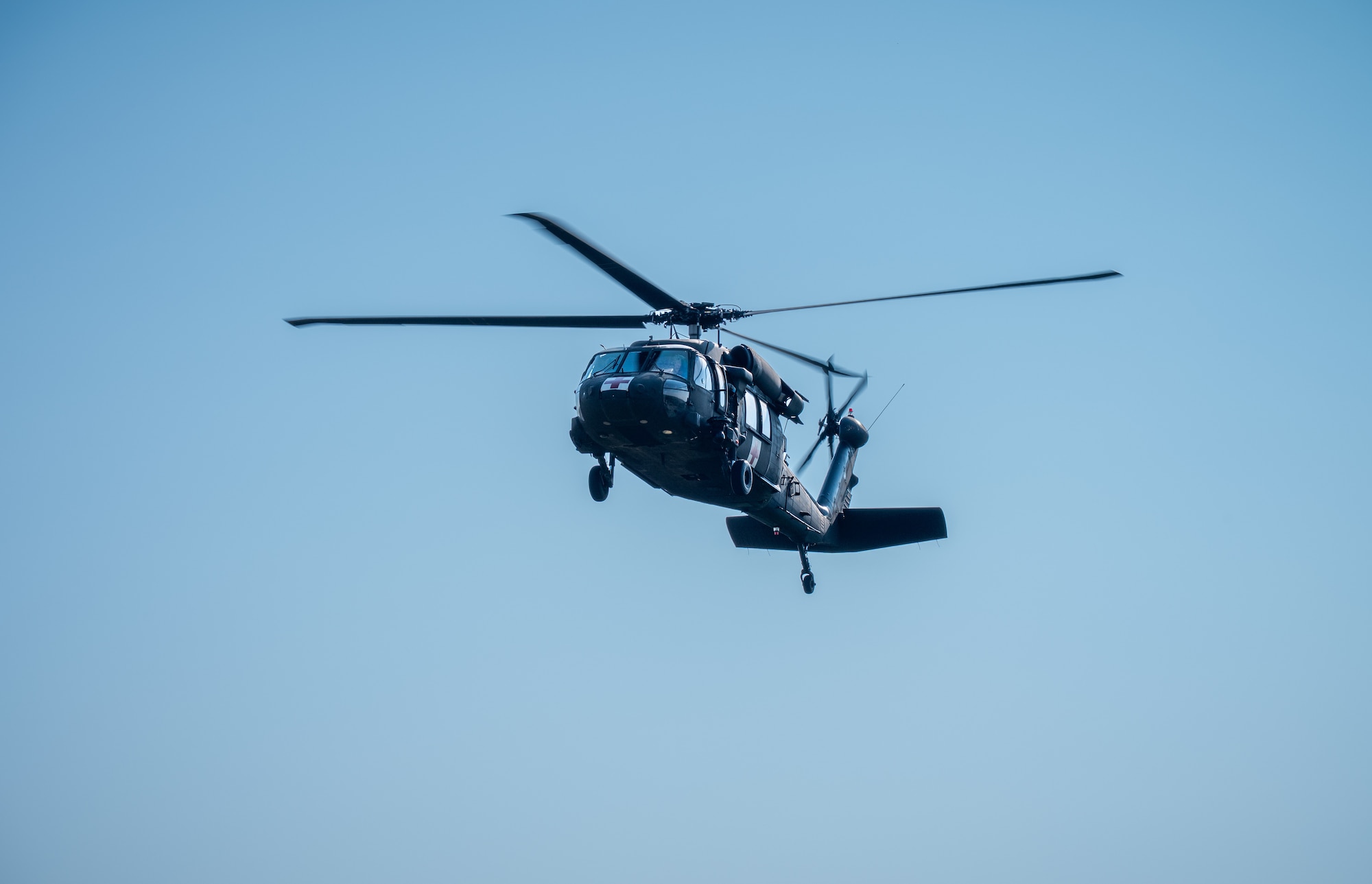 Helicopter arriving